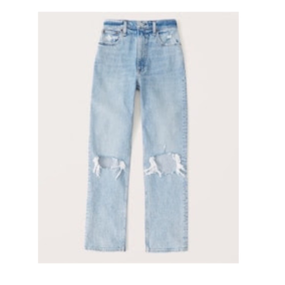 Abercrombie curve love 90s jeans destroyed wash